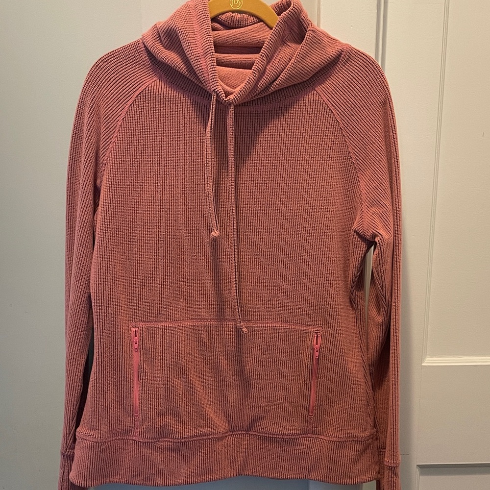 Zella Pink Cowl Neck pullover